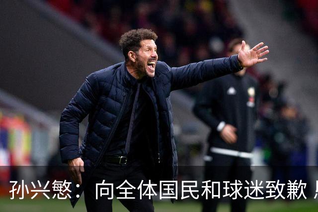 孙兴慜：向全体国民和球迷致歉 恳请少些过度批评伤害